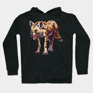 Pixelated Hyena Artistry Hoodie